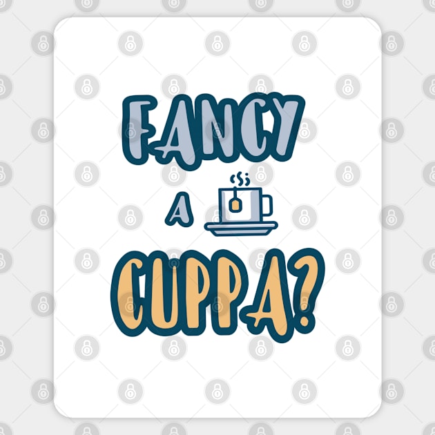 Do You Fancy a Cuppa? Series 3 (white) Sticker by YJ PRINTART